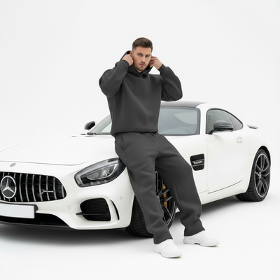 Sudadera con capucha UC Gris tormenta