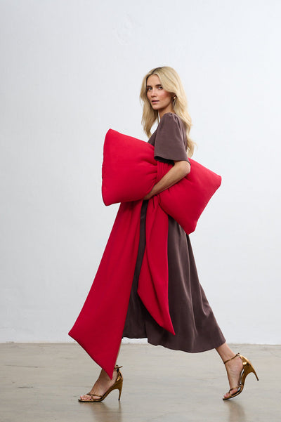 Vestido canela picante