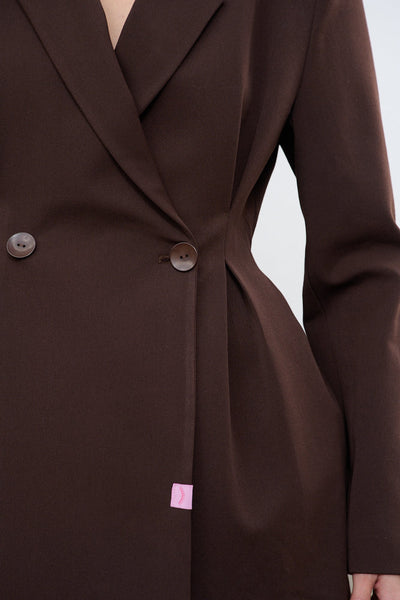 Chaqueta ajustada musa marrón