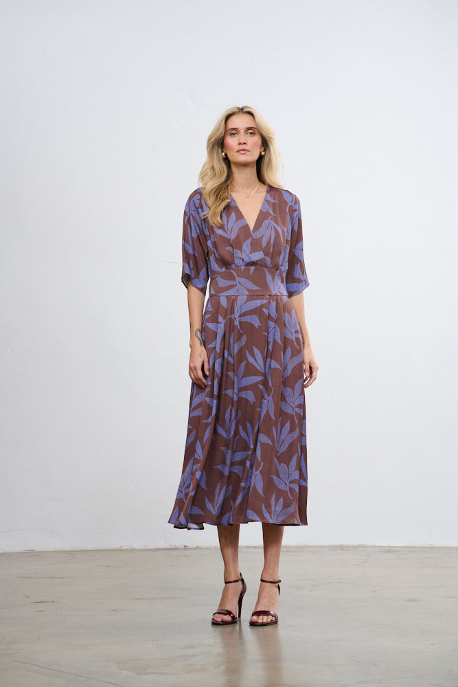 Vestido vino de lavanda