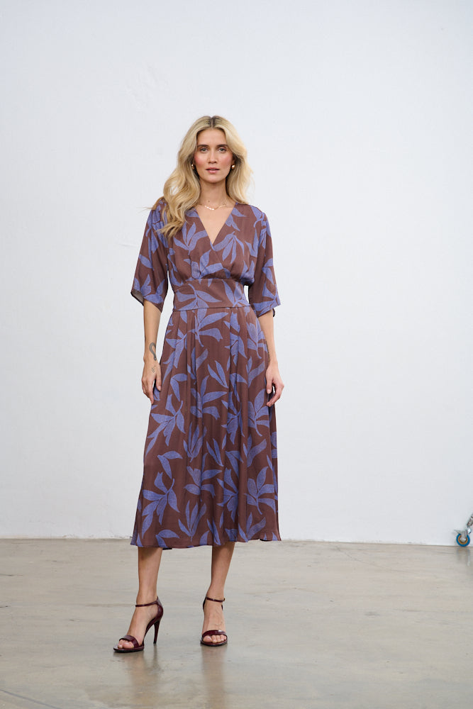 Vestido vino de lavanda