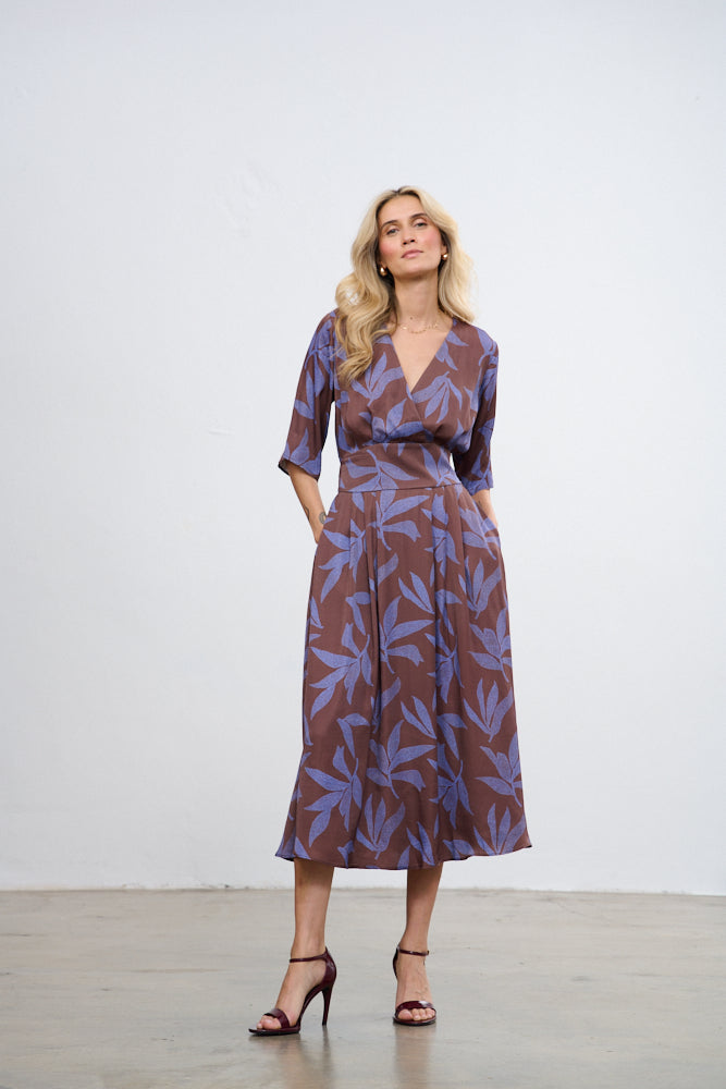 Vestido vino de lavanda