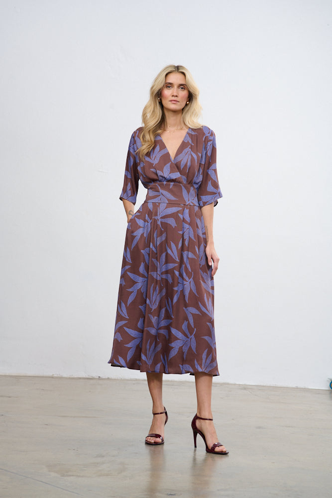 Vestido vino de lavanda