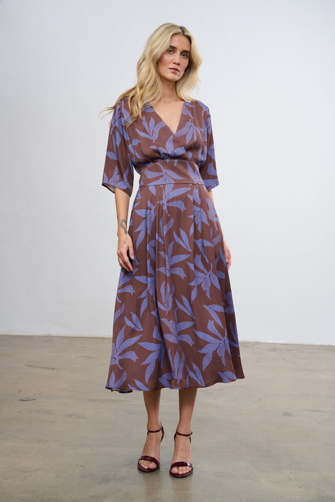 Vestido vino de lavanda