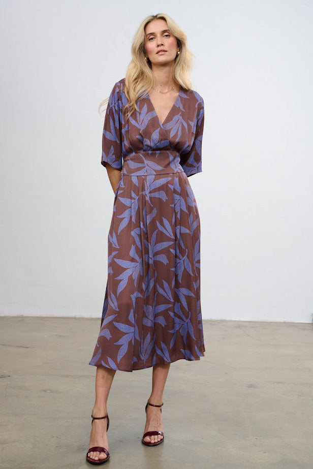 Vestido vino de lavanda