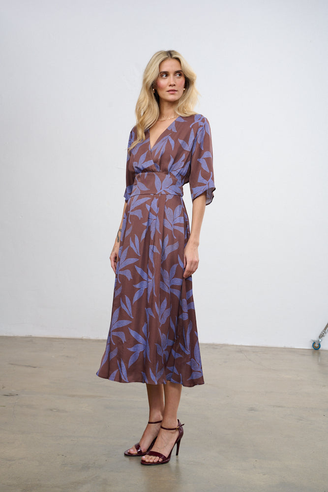 Vestido vino de lavanda