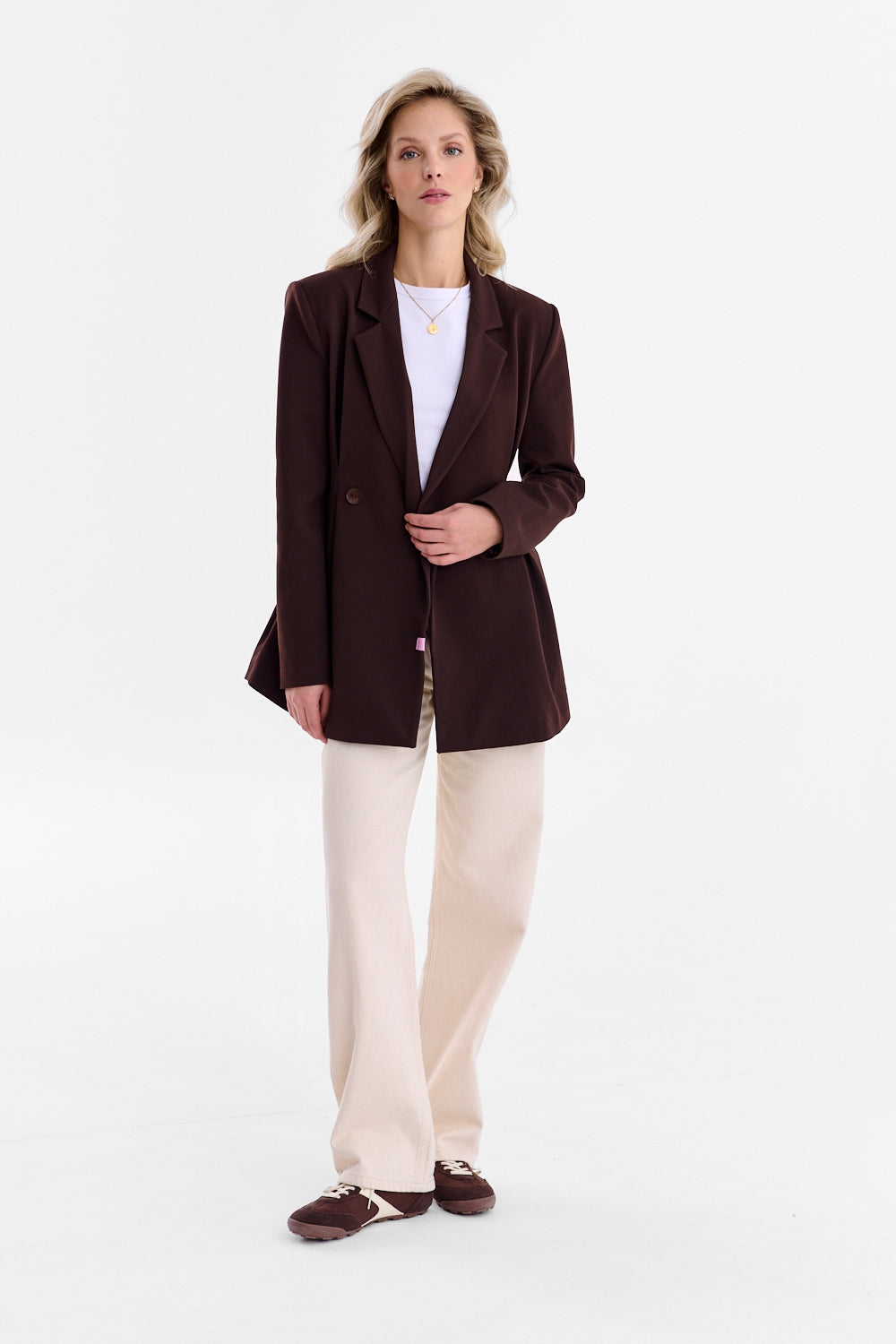 Chaqueta ajustada musa marrón