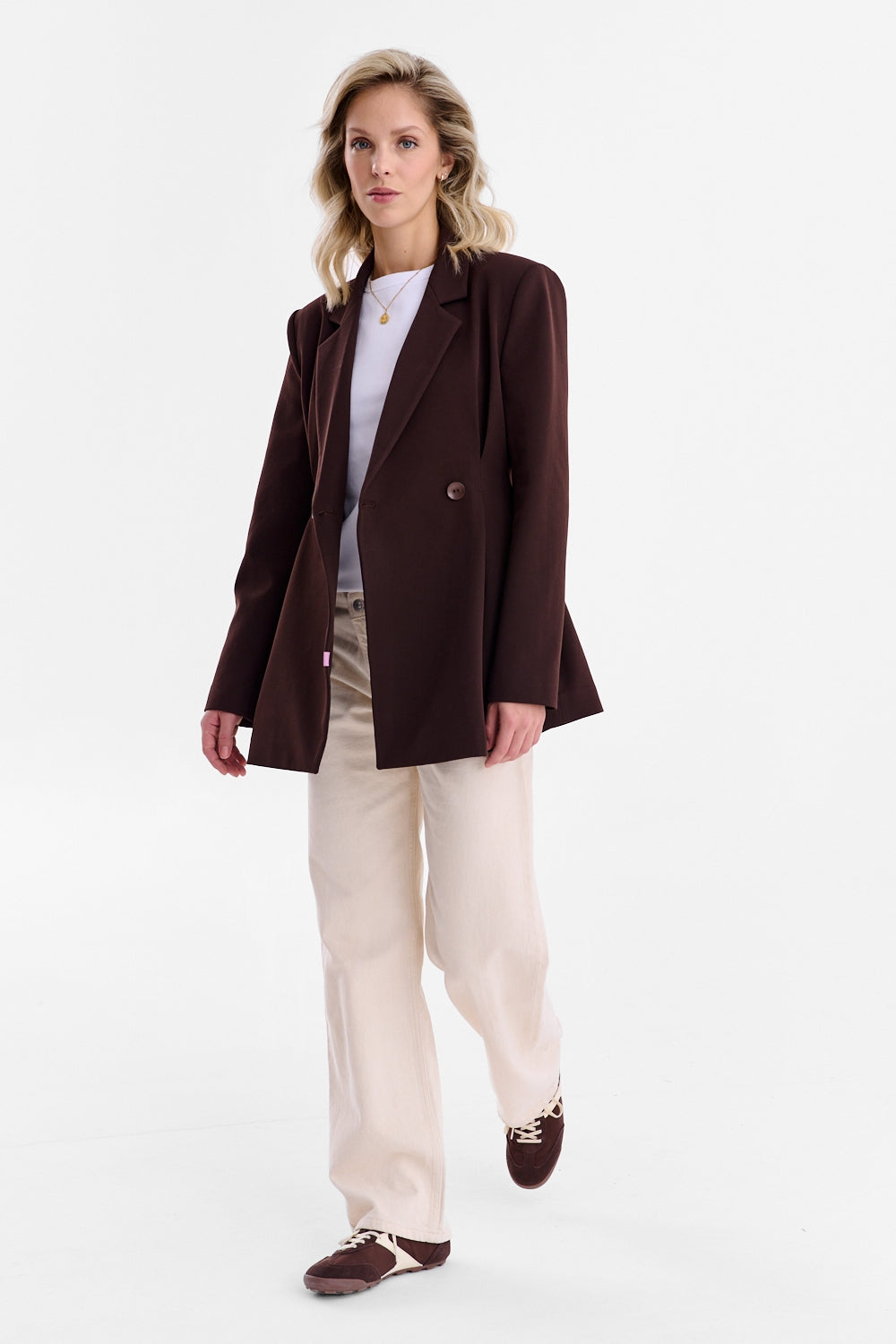 Chaqueta ajustada musa marrón