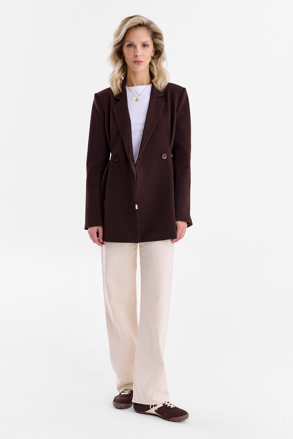 Chaqueta ajustada musa marrón