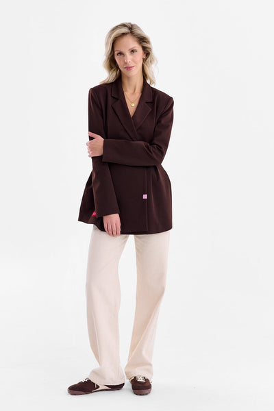 Chaqueta ajustada musa marrón