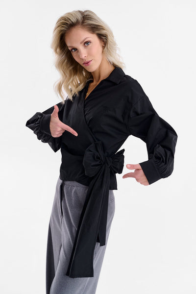 Camisa con lazo de cielo nocturno